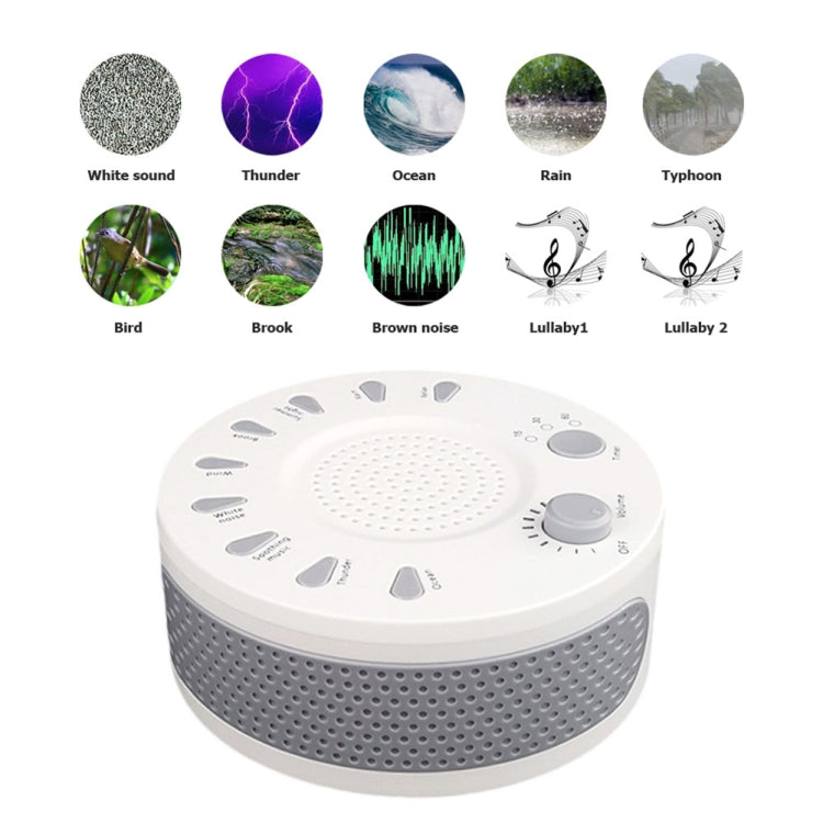 White Noise Machine Sleep Aid Device Improves Sleeping with Nine Timed Music(White) Eurekaonline