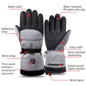 Winter Heating Hand Warmer Electric Thermal Gloves ,Specification: With Battery Box Eurekaonline