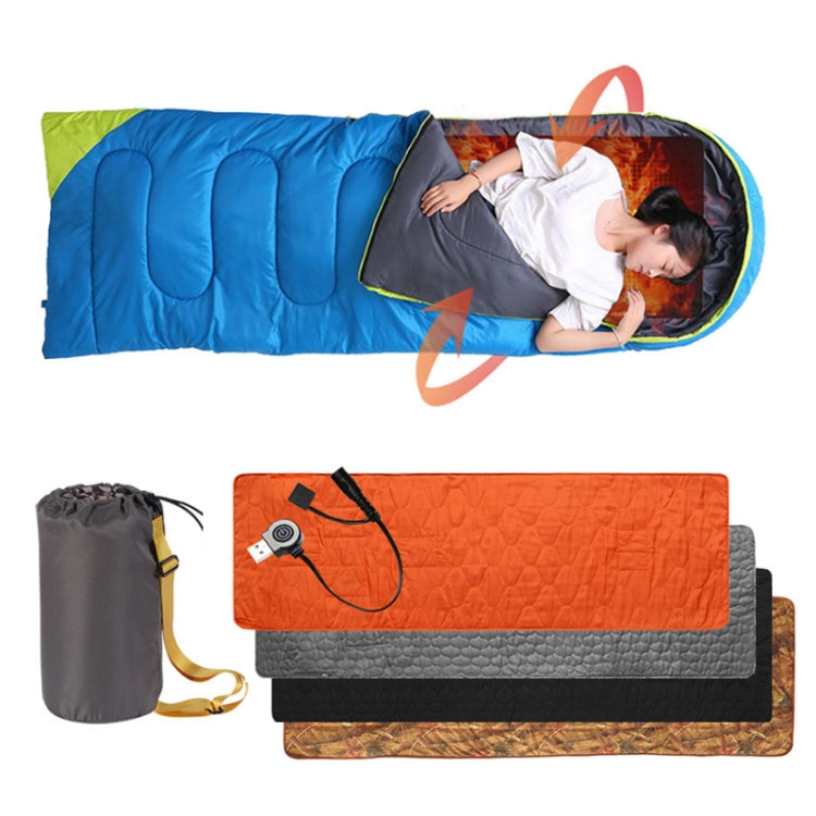 Winter Outdoor Camping Smart Portable Heating Sleeping Pad(Black) Eurekaonline