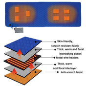 Winter USB Rechargeable Smart Seven Zone Heating  Anti-cold Sleeping Bag Pad(Blue Orange) Eurekaonline