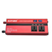 XUYUAN 2000W Car Inverter with USB Display Converter, Specification: 24V to 220V Eurekaonline