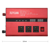 XUYUAN 3000W Car Inverter USB Display Charging Converter, Specification: 12V to 220V Eurekaonline