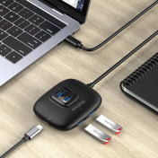 amalink UC310 Type-C / USB-C to 4 Ports USB Multi-function HUB(Black) Eurekaonline