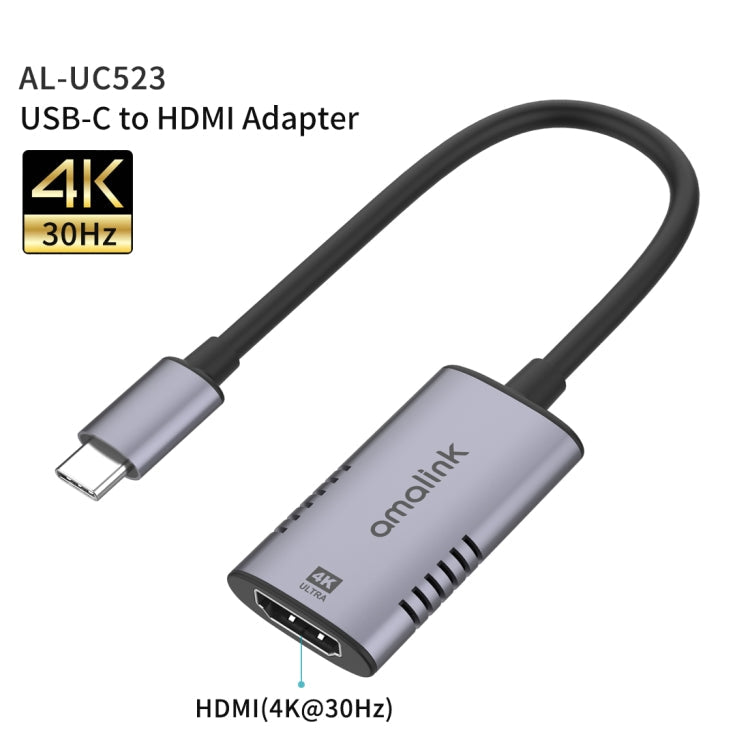 amalink UC523 Type-C / USB-C to HDMI Adapter(Grey) Eurekaonline