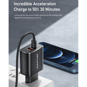 awei PD7 20W QC + PD Fast Charging Travel Charger Power Adapter, EU Plug (Black) Eurekaonline