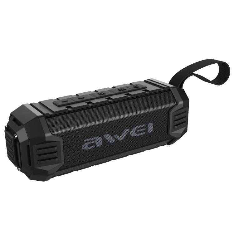 awei Y280 IPX4 Bluetooth Speaker Power Bank with Enhanced Bass, Built-in Mic, Support FM / USB / TF Card / AUX(Black) Eurekaonline