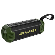 awei Y280 IPX4 Bluetooth Speaker Power Bank with Enhanced Bass, Built-in Mic, Support FM / USB / TF Card / AUX(Green) Eurekaonline