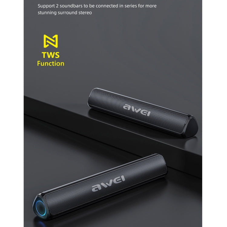 awei Y333 TWS Desktop Wireless Bluetooth Speaker(Black) Eurekaonline
