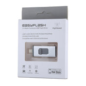 easyflash RQW-01B 3 in 1 USB 2.0 & 8 Pin & Micro USB 128GB Flash Drive(Silver) Eurekaonline
