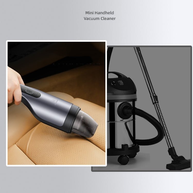 _Gift_USAMS US-ZB108-1 Car Portable Handheld Powerful Vacuum Cleaner(Dark Gray) - Eurekaonline