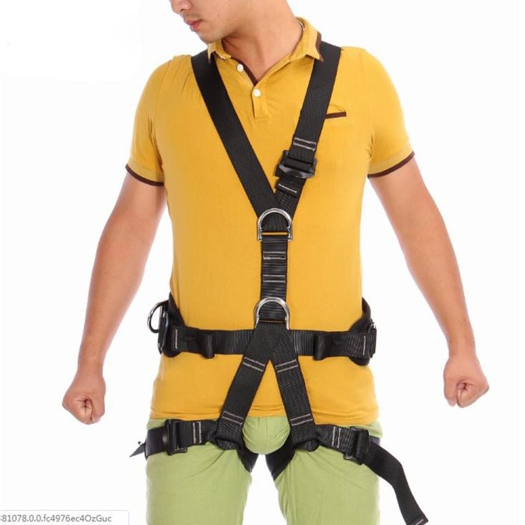 _Gift_XINDA XD-6503 Outdoor Rock Climbing Polyester High-strength Wire Downhill Whole Body Safety Belt - Eurekaonline