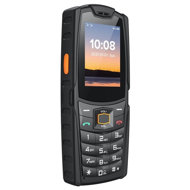 [HK Warehouse] AGM M6 4G Rugged Phone, RU Version, IP68 / IP69K / MIL-STD-810G Waterproof Dustproof Shockproof, 2500mAh Battery, 2.4 inch, Network: 4G, BT, FM, Torch(Black) - Eurekaonline