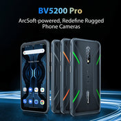 [HK Warehouse] Blackview BV5200 Pro Rugged Phone, 4GB+64GB, IP68/IP69K/MIL-STD-810H, Face Unlock, 5180mAh Battery, 6.1 inch Android 12 MTK6765 Helio G35 Octa Core up to 2.3GHz, Network: 4G, NFC, OTG, Dual SIM(Black) - Eurekaonline