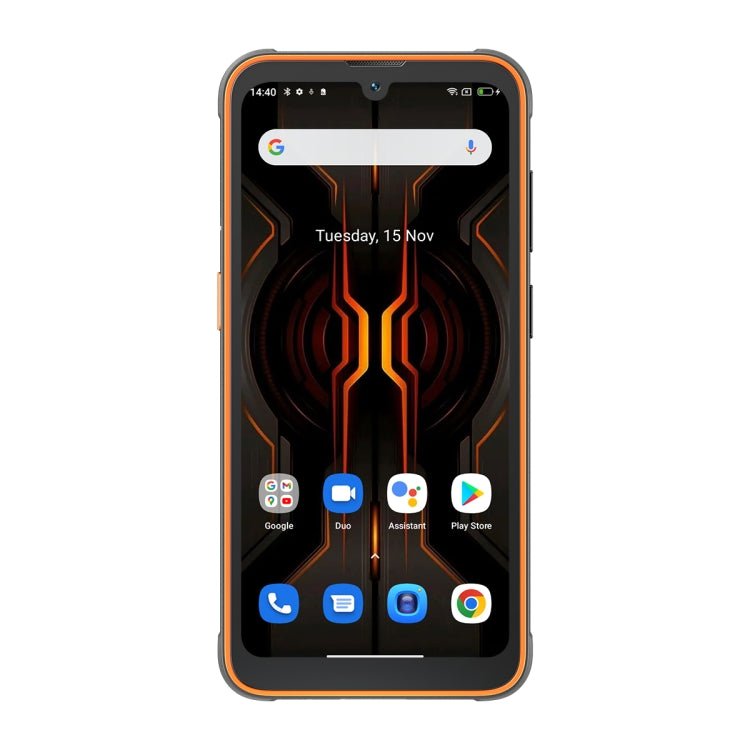 MIL-STD-810H, Face Unlock, 5180mAh Battery, 6.1 inch Android 12 MTK6765 Helio G35 Octa Core up to 2.3GHz, Network: 4G, NFC, OTG, Dual SIM(Orange) - Eurekaonline