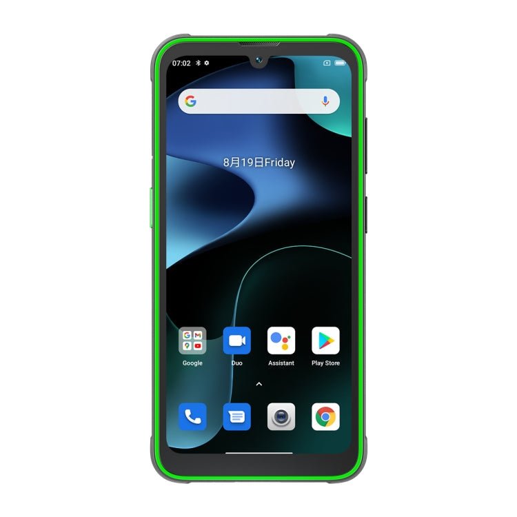 MIL-STD-810H, Face Unlock, 5180mAh Battery, 6.1 inch Android 12 MTK6761 Helio A22 Quad Core up to 2.0GHz, Network: 4G, NFC, OTG, Dual SIM(Green) - Eurekaonline