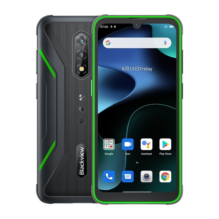 [HK Warehouse] Blackview BV5200 Rugged Phone, 4GB+32GB, IP68/IP69K/MIL-STD-810H, Face Unlock, 5180mAh Battery, 6.1 inch Android 12 MTK6761 Helio A22 Quad Core up to 2.0GHz, Network: 4G, NFC, OTG, Dual SIM(Green) - Eurekaonline