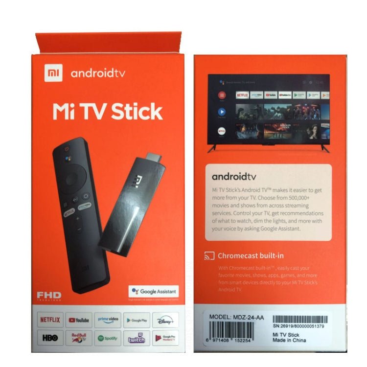 [HK Warehouse] Original Xiaomi Mi Android TV Stick, Quad Core Cotex A53, RAM 1GB + ROM 8GB, Global Version, EU Plug - Eurekaonline