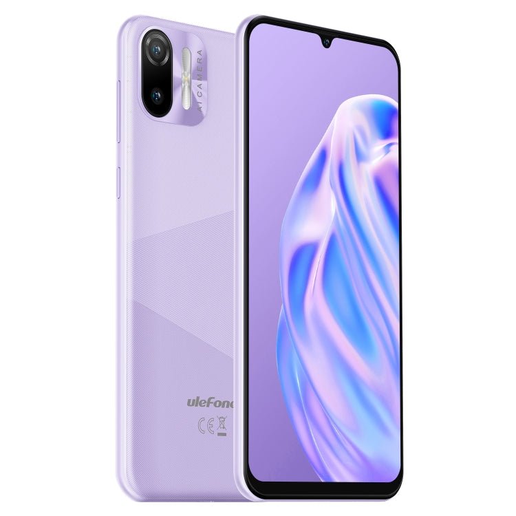 [HK Warehouse] Ulefone Note 6, 1GB+32GB, Face ID Identification, 6.1 inch Android 11 GO SC7731E Quad-core up to 1.3GHz, Network: 3G, Dual SIM(Purple) - Eurekaonline