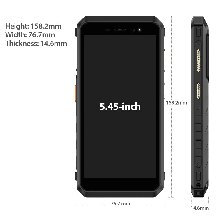 [HK Warehouse] Ulefone Power Armor X11 Pro Rugged Phone, 4GB+64GB, IP68/IP69K Waterproof Dustproof Shockproof, Dual Back Cameras, Face Unlock, 5.45 inch Android 12 MediaTek Helio G25 MT6762VWB Octa Core up to 2.0GHz, Network: 4G, NFC, OTG(Black) - Eurekaonline