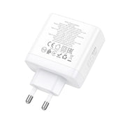 hoco N30 Glory PD 65W USB+ Dual USB-C/Type-C Interface Fast Charge Charger, EU Plug(White) Eurekaonline