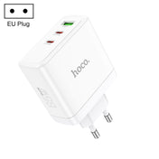 hoco N30 Glory PD 65W USB+ Dual USB-C/Type-C Interface Fast Charge Charger, EU Plug(White) Eurekaonline
