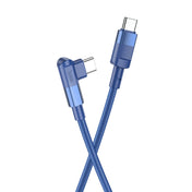 hoco U108 100W USB-C / Type-C to USB-C / Type-C PD Charging Data Cable, Cable Length:1.2m(Blue) Eurekaonline