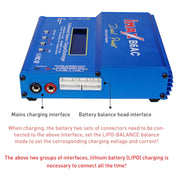 iMAX B6AC 2.6 inch LCD RC Lipo Battery Balance Charger (100-240V / EU Plug)(Blue) Eurekaonline