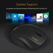 iMICE G6 Wireless Mouse 2.4G Office Mouse 6-button Gaming Mouse(Black) Eurekaonline