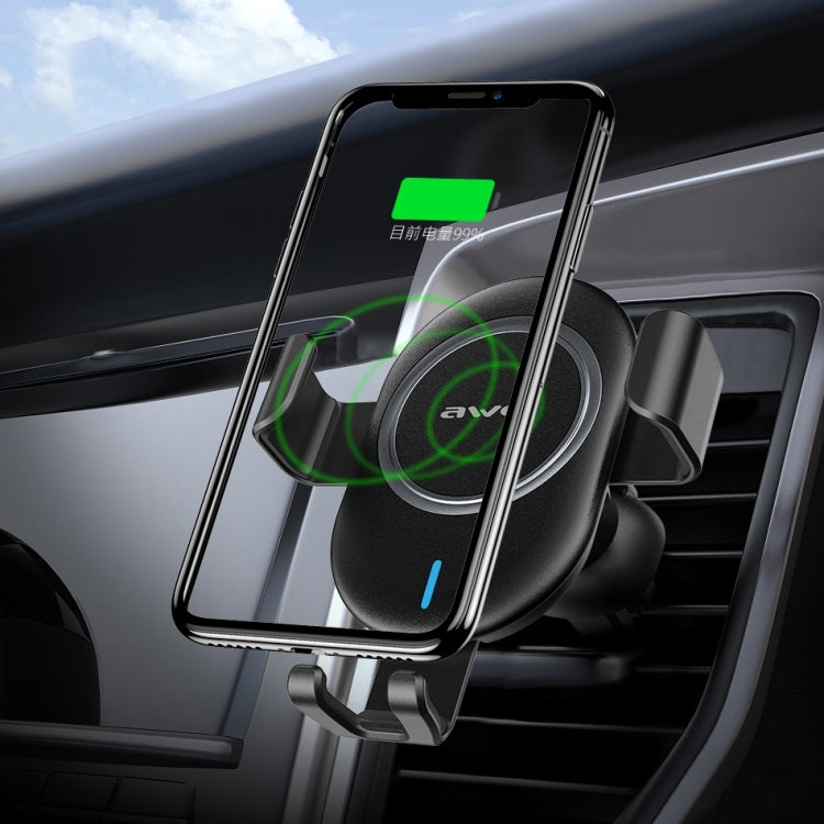 ipipoo WP-2 Qi Standard Wireless Charger Gravity Sensing Car Air Outlet Phone Holder, Suitable for 4.7 - 6.0 inch Smartphones Eurekaonline