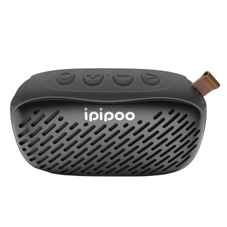 ipipoo YP-6 Outdoor Waterproof IPX45 Hand-held Wireless Bluetooth Speaker, Support Hands-free & FM & TF Card & AUX (Black) Eurekaonline