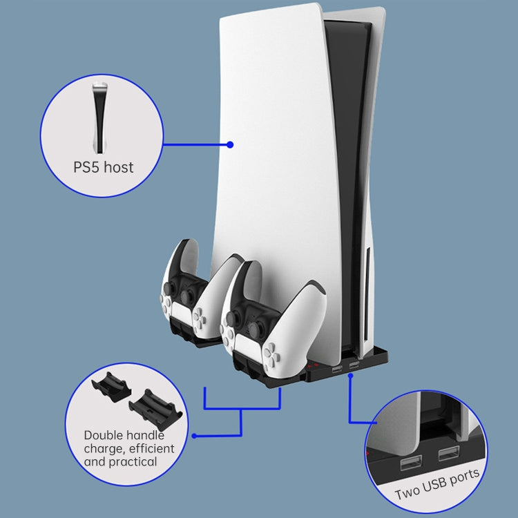 iplay HBP-269 For PS5 De / UHD Charging Stand Vertical Base Holder With Handle Charger Eurekaonline