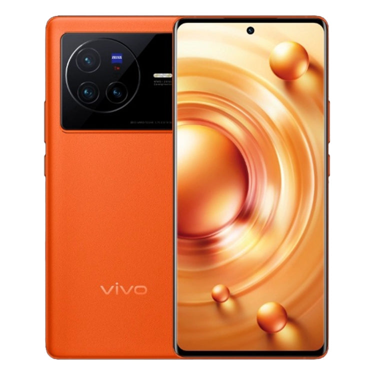 vivo X80 5G V2183A, 50MP Camera, 8GB+256GB, Triple Back Cameras, Screen Fingerprint Identification, 4500mAh Battery, 6.78 inch Android 12.0 OriginOS Ocean MediaTek Dimensity 9000 Octa Core up to 3.05GHz, NFC, OTG, Network: 5G(Orange) Eurekaonline