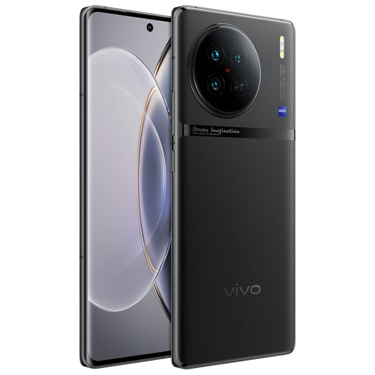 vivo X90 5G, 50MP Camera, 12GB+512GB, Triple Back Cameras, Screen Fingerprint Identification / Face ID, 4810mAh Battery, 6.78 inch Android 13.0 OriginOS 3 MediaTek Dimensity 9200 Octa Core up to 3.05GHz, NFC, OTG, Network: 5G, Support Google Play (Black) Eurekaonline
