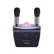 WK D19 National K Song King Wireless Bluetooth 5.0 Speaker with KTV Atmosphere Light - Eurekaonline