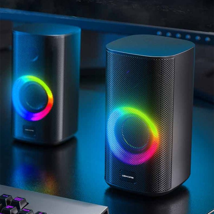 WK D33 Gaming Desktop Bluetooth Speakers (Black) - Eurekaonline