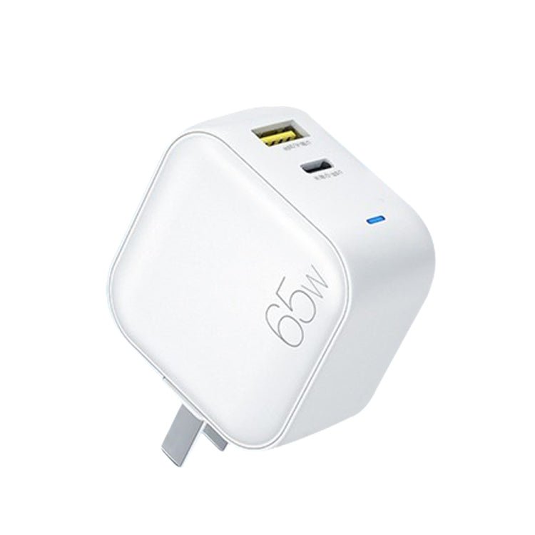 WK WP-U113 GaN 65W Dual USB Fast Charger Power Adapter, US Plug - Eurekaonline