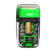 WMARK NG-988 Titanium Plated Head Reciprocating USB Shaver Electric Men Shaver(Green) - Eurekaonline