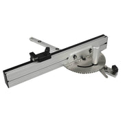 Woodworking Pusher Slide Ruler Woodworking Table Saw Measuring Tool, Style:Aluminum Handle + Tenon + Limit - Eurekaonline