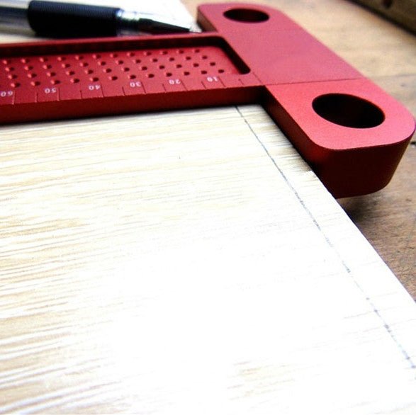 Woodworking T-Shaped Hole Marking Ruler, Style:T260 - Eurekaonline