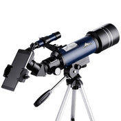 WR852-3 16x/66x70 High Definition High Times Astronomical Telescope with Tripod & Phone Fixing Clip & Moon Filter(Dark Blue) - Eurekaonline