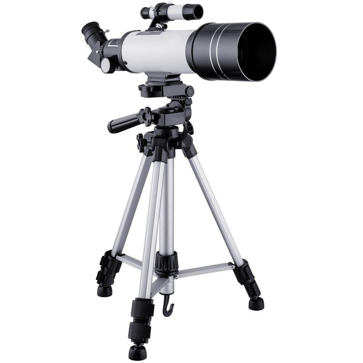 WR852-3 16x/66x70 High Definition High Times Astronomical Telescope with Tripod & Phone Fixing Clip & Moon Filter(White) - Eurekaonline
