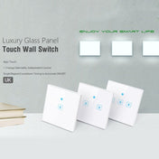 WS-UK-01 EWeLink APP & Touch Control 2A 1 Gang Tempered Glass Panel Smart Wall Switch, AC 90V-250V, UK Plug - Eurekaonline