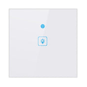 WS-UK-01 EWeLink APP & Touch Control 2A 1 Gang Tempered Glass Panel Smart Wall Switch, AC 90V-250V, UK Plug - Eurekaonline