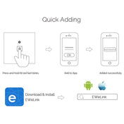 WS-UK-02 EWeLink APP & Touch Control 2A 2 Gangs Tempered Glass Panel Smart Wall Switch, AC 90V-250V, UK Plug - Eurekaonline