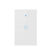 WS-US-01 EWeLink APP & Touch Control 2A 1 Gang Tempered Glass Panel Smart Wall Switch, AC 90V-250V, US Plug - Eurekaonline