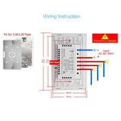 WS-US-02 EWeLink APP & Touch Control 2A 2 Gangs Tempered Glass Panel Smart Wall Switch, AC 90V-250V, US Plug - Eurekaonline