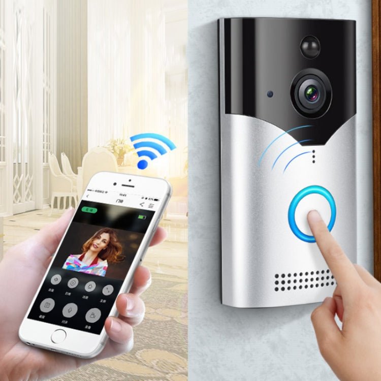 WT602 Low-Power Visual Smart Video Doorbell WiFi Voice Intercom Remote Monitoring Doorbell, Specification: Doorbell - Eurekaonline