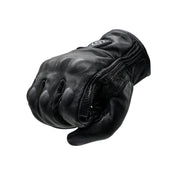 WUPP CS-1047A Motorcycle Racing Cycling Windproof Leather Full Finger Gloves, Size:M(Black) - Eurekaonline