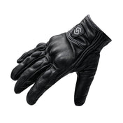 WUPP CS-1047A Motorcycle Racing Cycling Windproof Leather Full Finger Gloves, Size:M(Black) - Eurekaonline