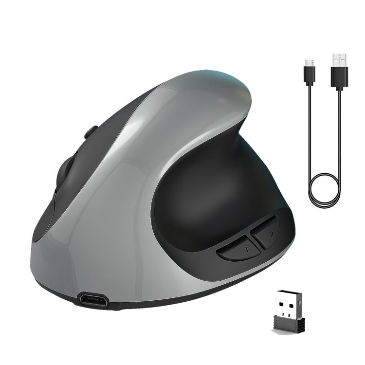X10 2.4G Wireless Rechargeable Vertical Ergonomic Gaming Mouse(Grey) - Eurekaonline